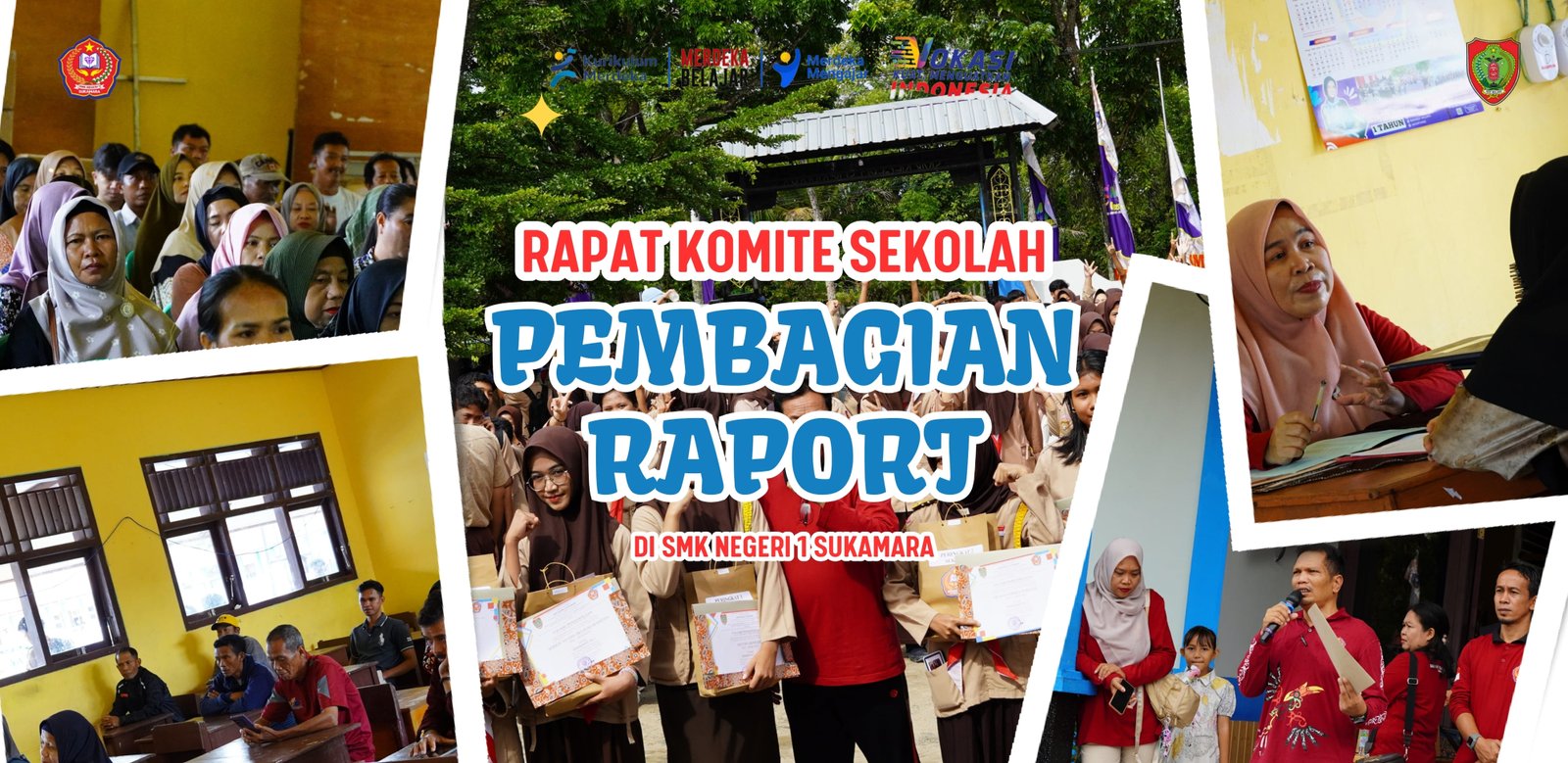 Rapat Komite Sekolah Sekaligus Pembagian Raport di SMK Negeri 1 Sukamara Tahun 2025